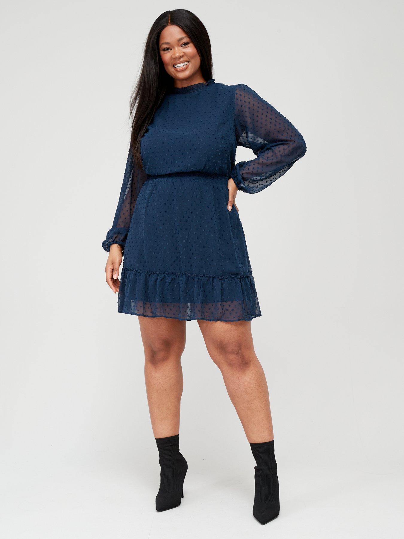 City chic navy dress sale