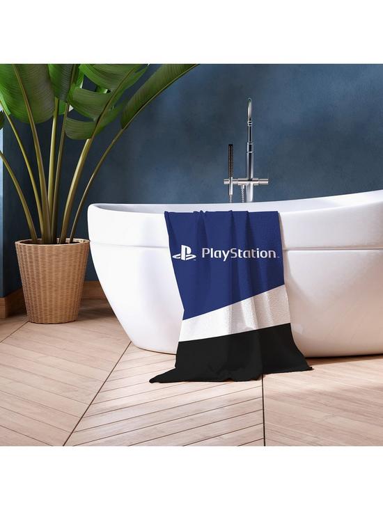 front image of playstation-towel