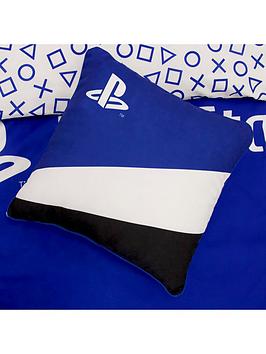 Product photograph of Playstation Banner Cushion from very.co.uk
