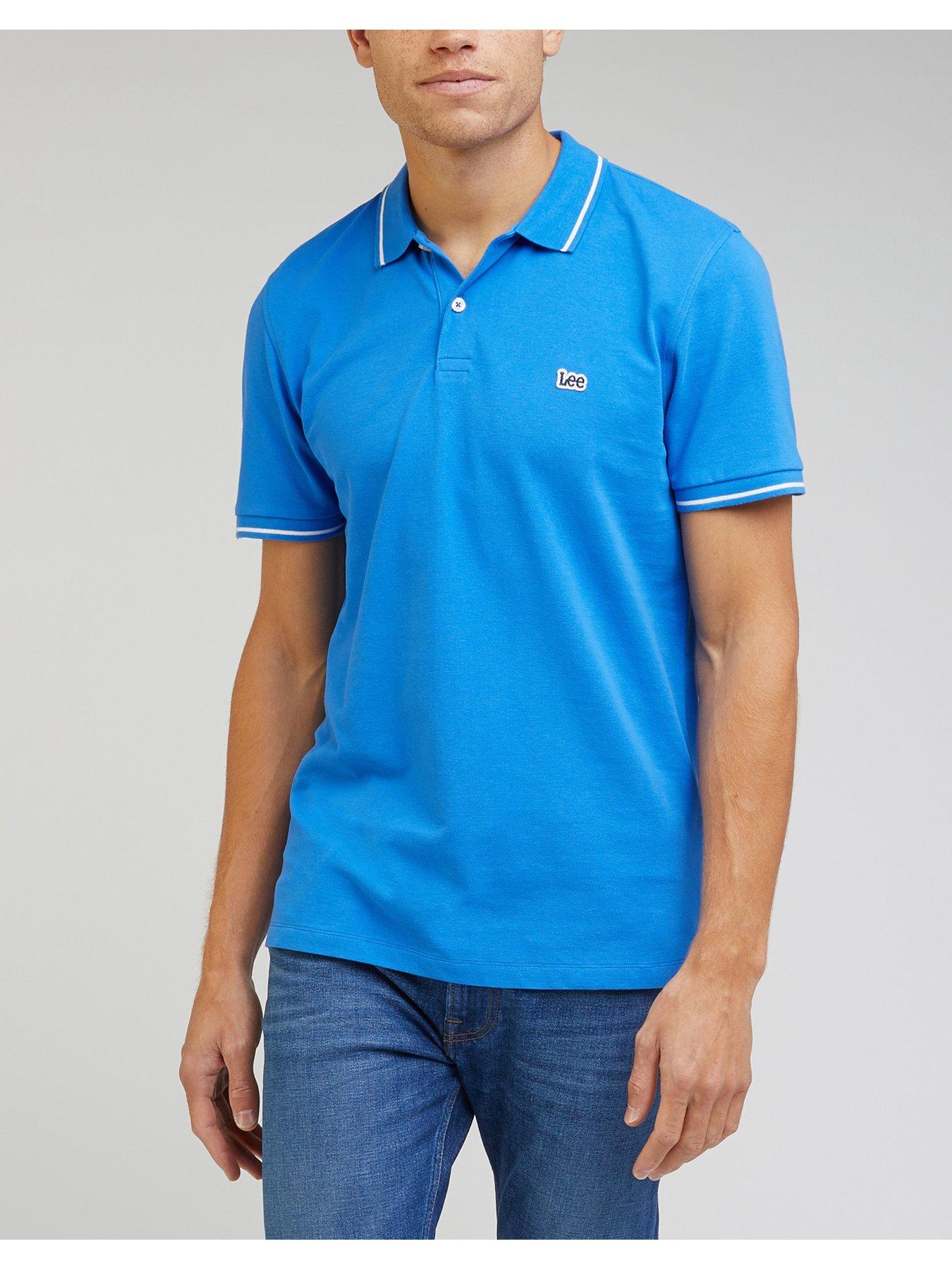 lee-pique-polo-shirt-blue