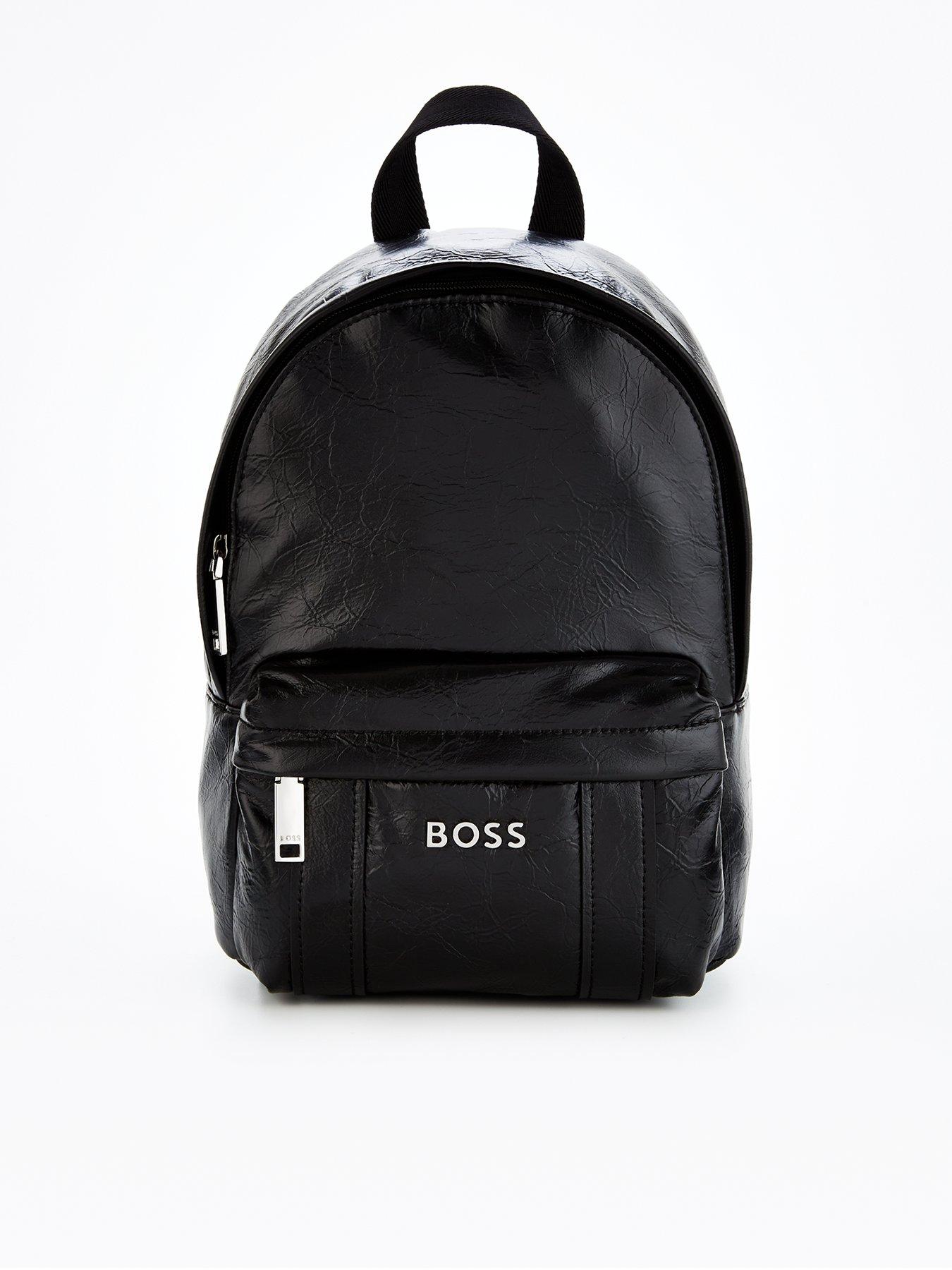 Boss on sale leather backpack