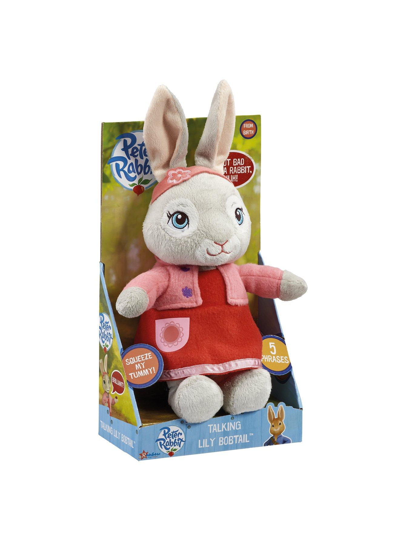 Peter Rabbit Lily Bobtail Talking Soft Toy | Very.co.uk