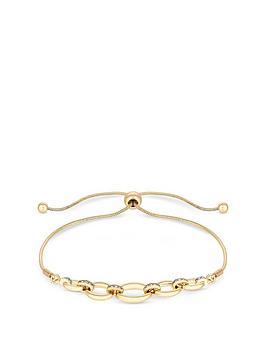 jon richard gold plated polished link chain bracelet