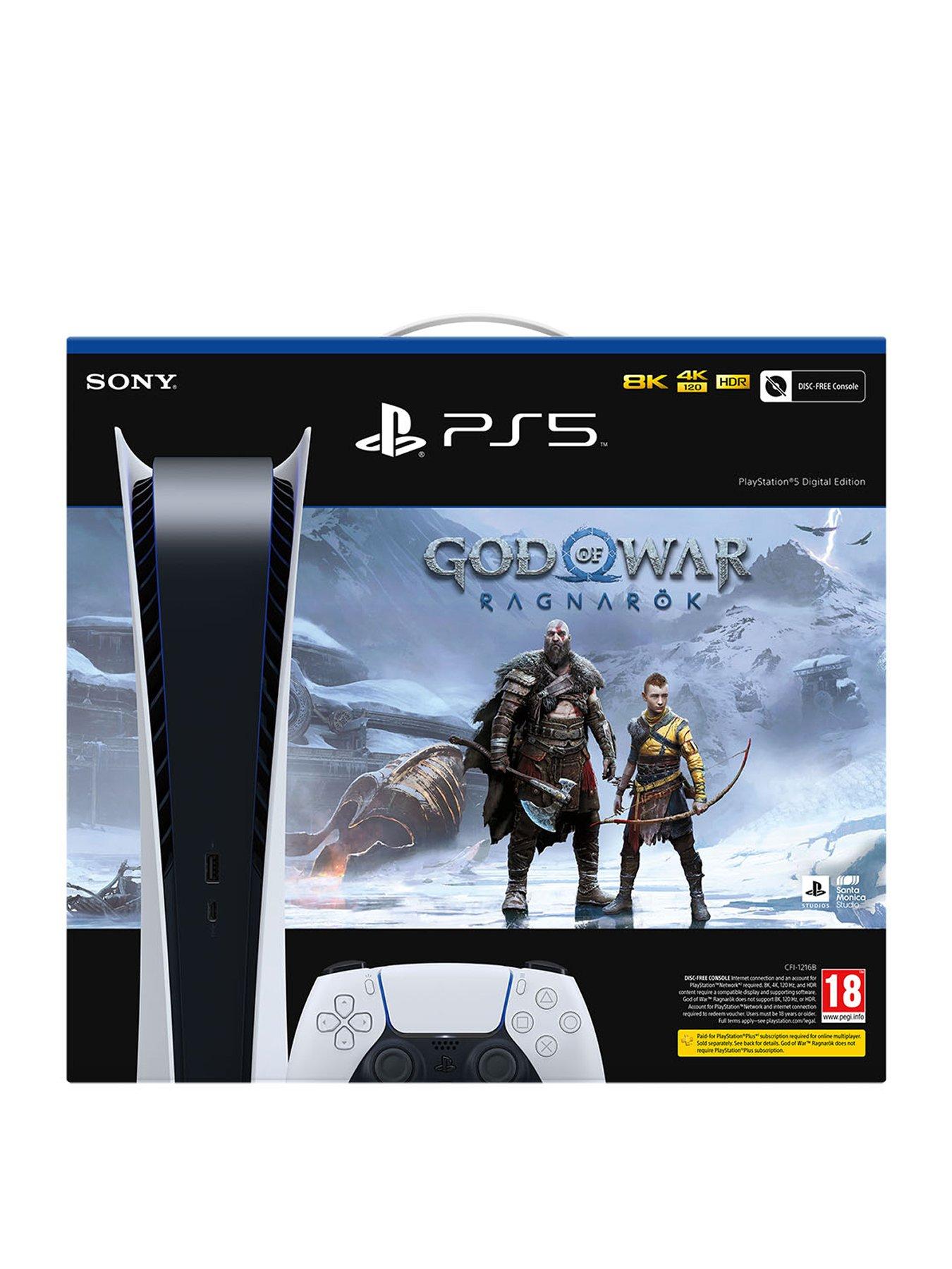 Sony PlayStation 5 (PS5) - Digital Edition - God of War: Ragnarok