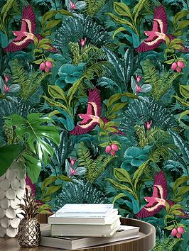 Product photograph of Rasch Portfolio Wallpaper Ndash Tropical Rainforest from very.co.uk