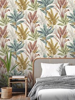 Product photograph of Rasch Akari Madagascar Floral Wallpaper from very.co.uk