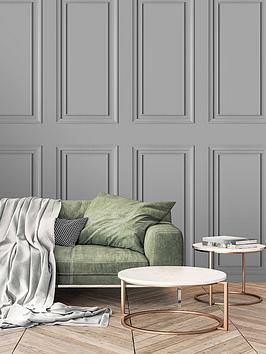 Product photograph of Rasch Dimension Panel Wallpaper - Grey from very.co.uk