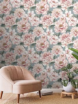 Product photograph of Rasch Dimension Floral Wallpaper Ndash Celadon from very.co.uk