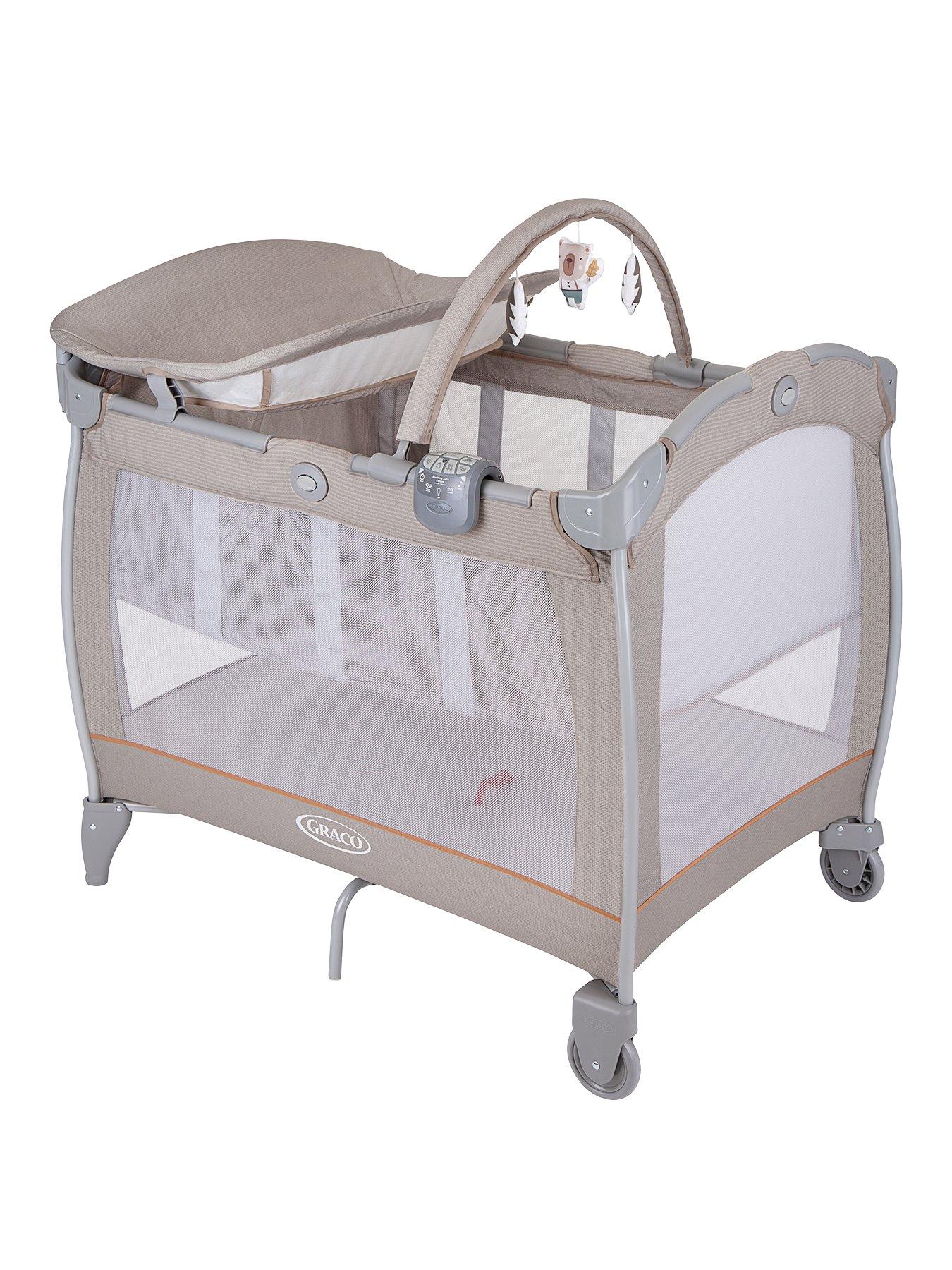 Product photograph of Graco Contour Electra Travel Cot - Little Adventures from very.co.uk