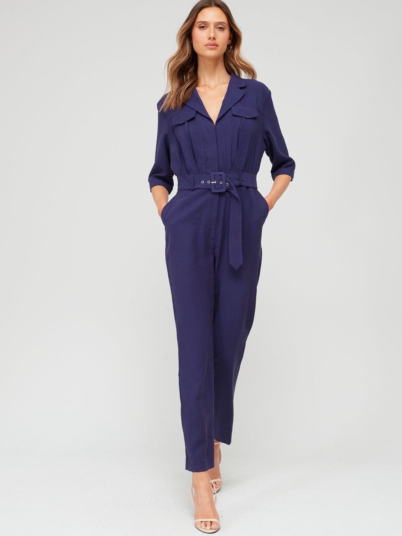 Formal best sale navy jumpsuit