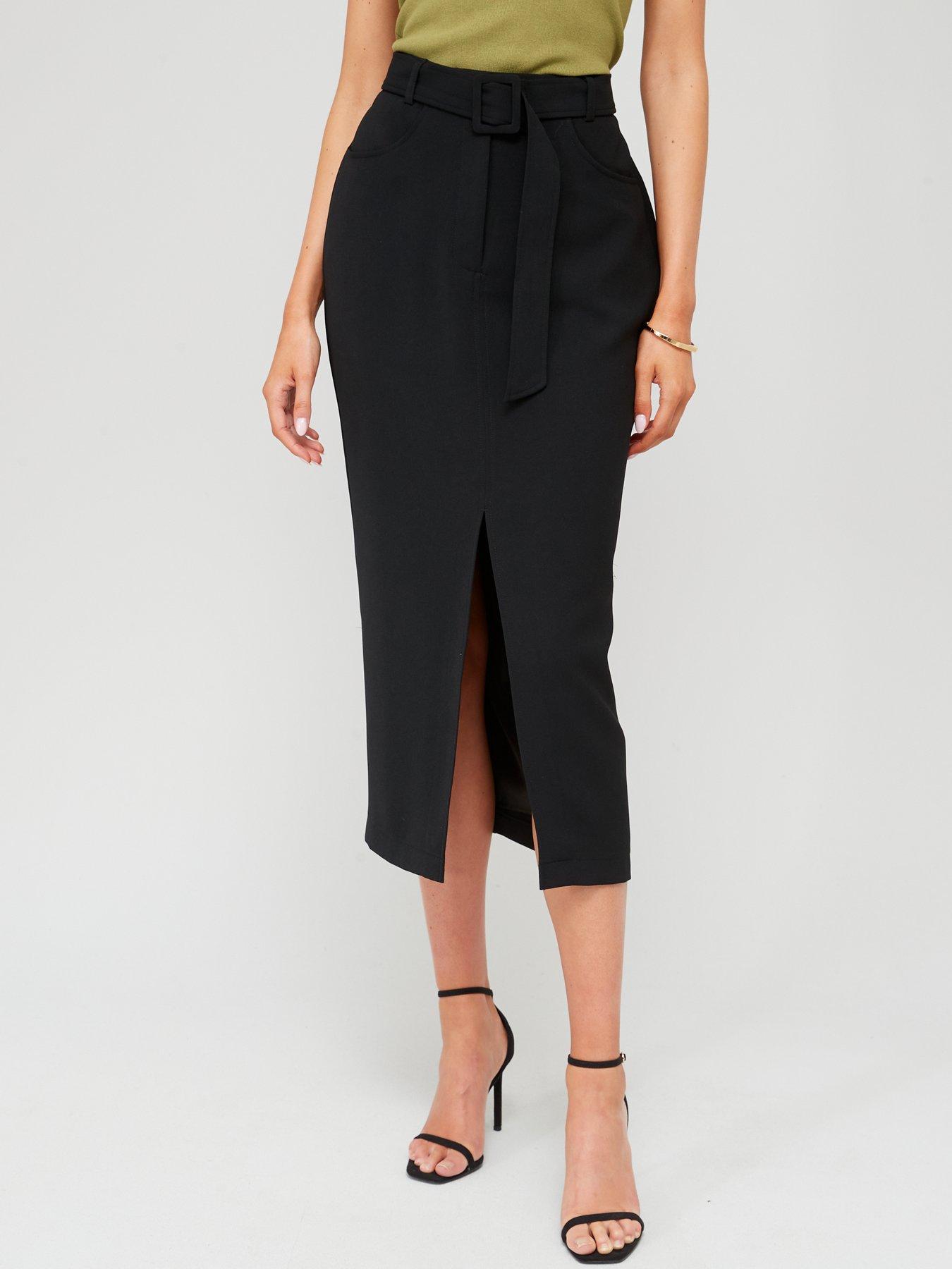 fig-basil-tailored-belted-midi-skirt-black