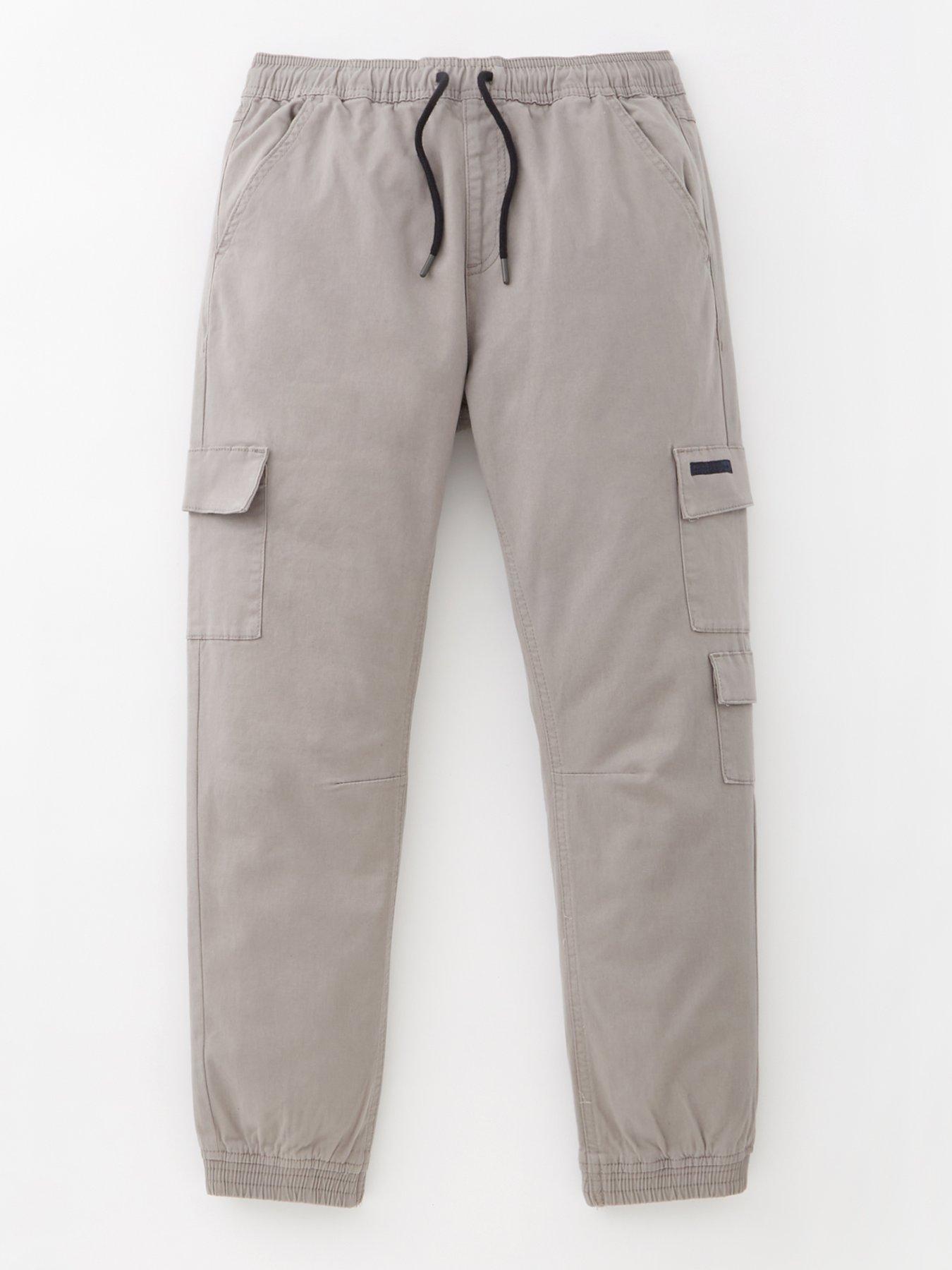 Boys grey sale cargo trousers