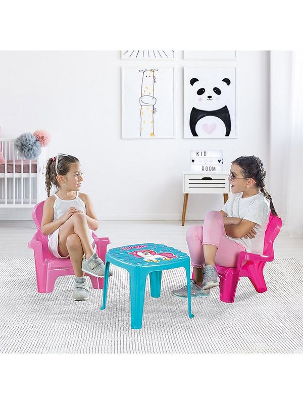 Image 1 of 4 of Dolu Unicorn Table And 2 Chairs Set
