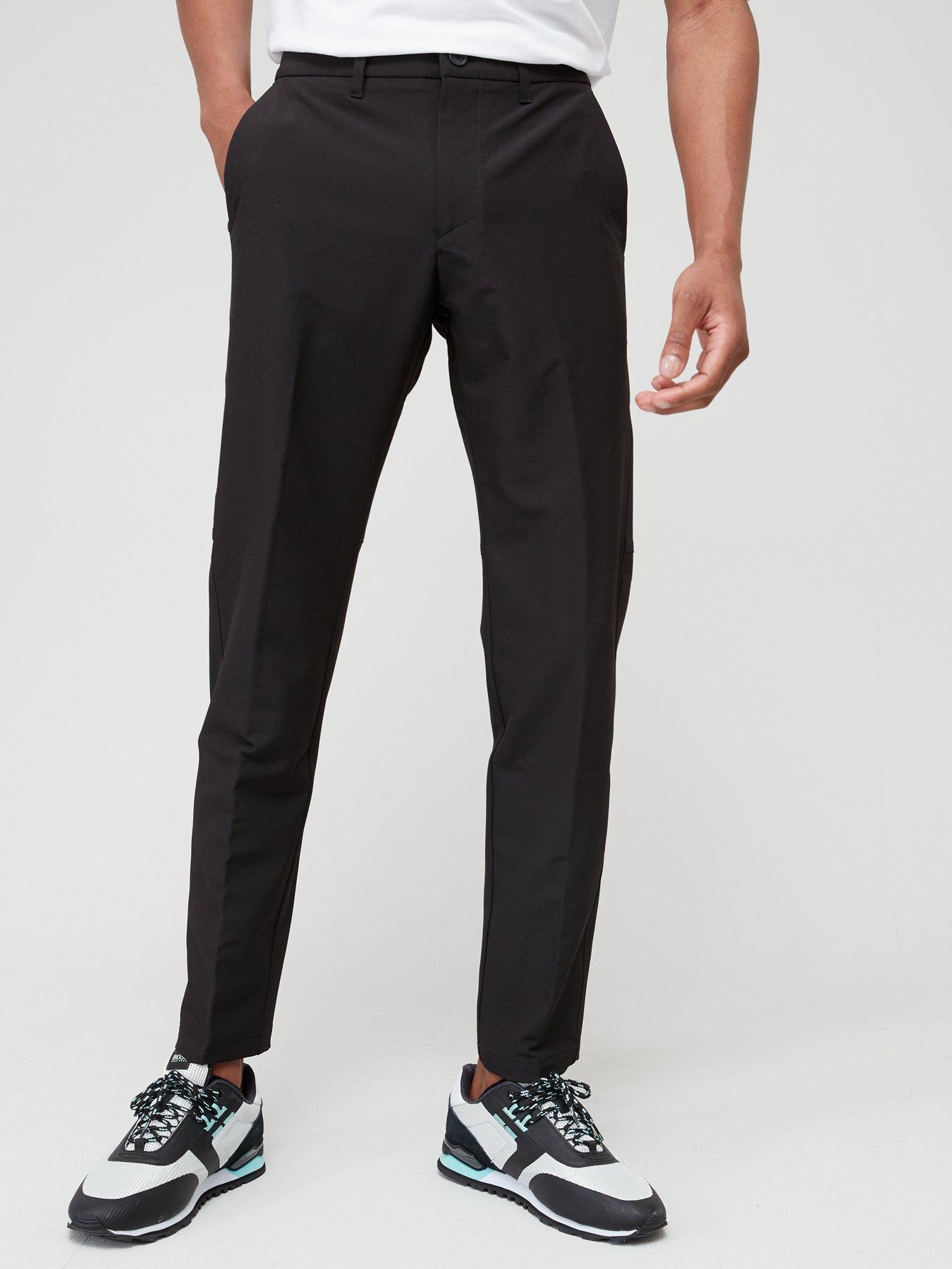 T commuter slim Trousers Black