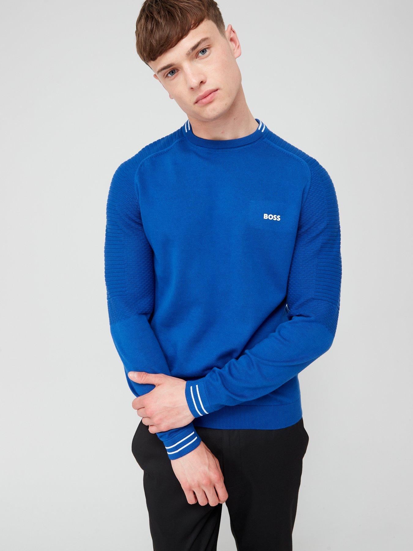 Rolet Crew Neck Jumper Blue