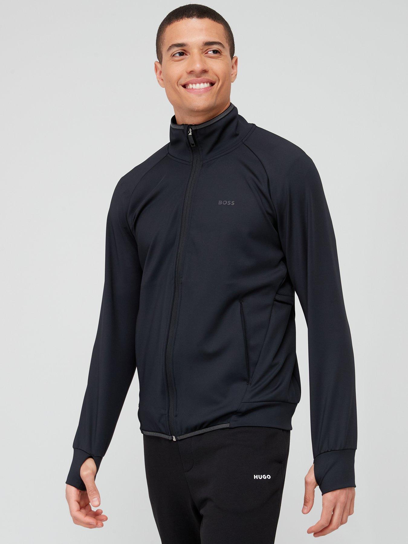 Boss bodywear lounge online full zip sweatshirt black