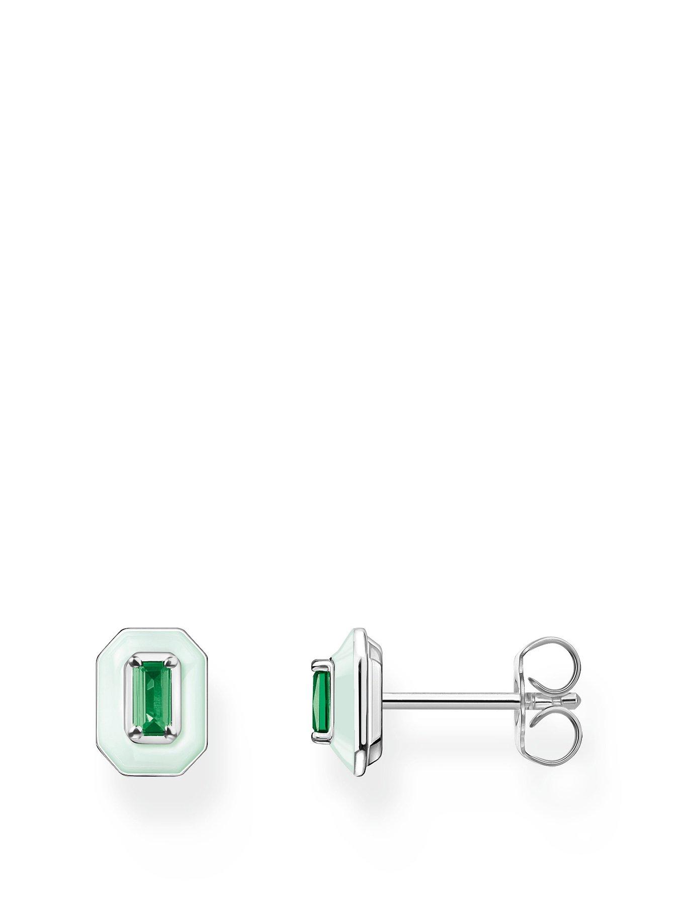 Product photograph of Thomas Sabo Octagon Stud Earrings from very.co.uk