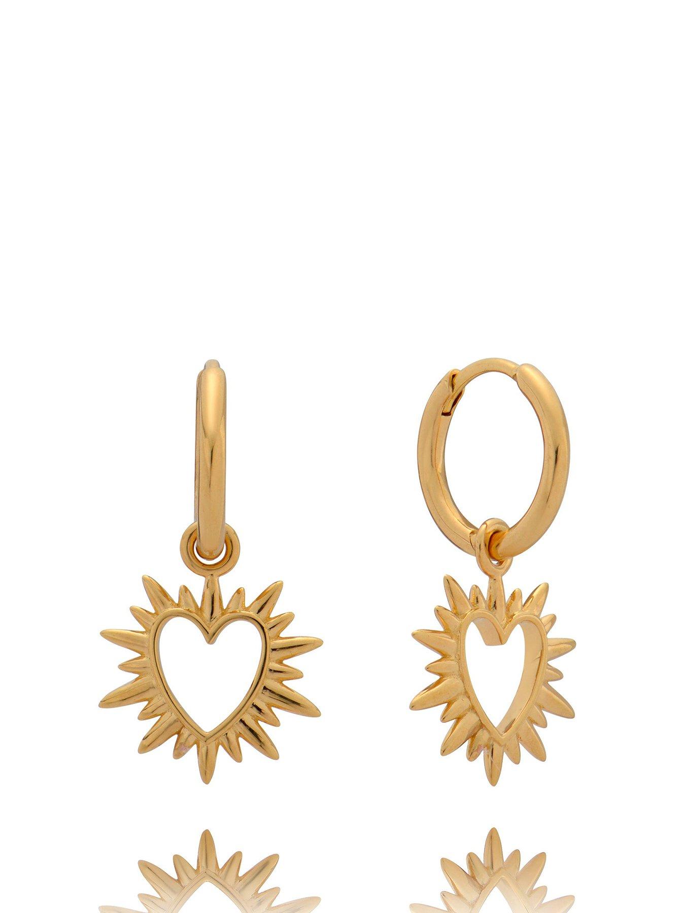 Product photograph of Rachel Jackson Electric Love Huggie Hoop Earrings from very.co.uk