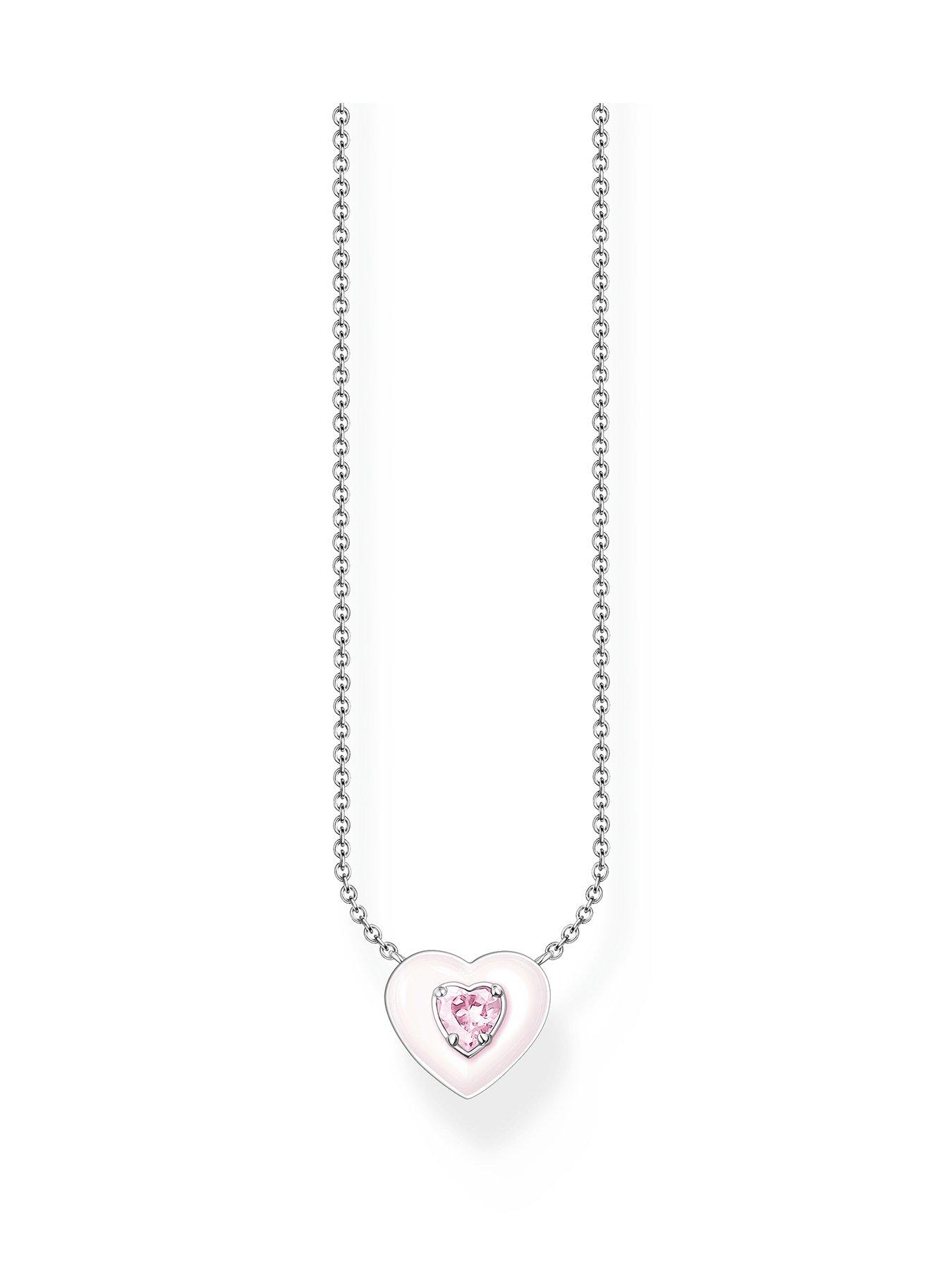 Product photograph of Thomas Sabo Heart Pendant Necklace from very.co.uk