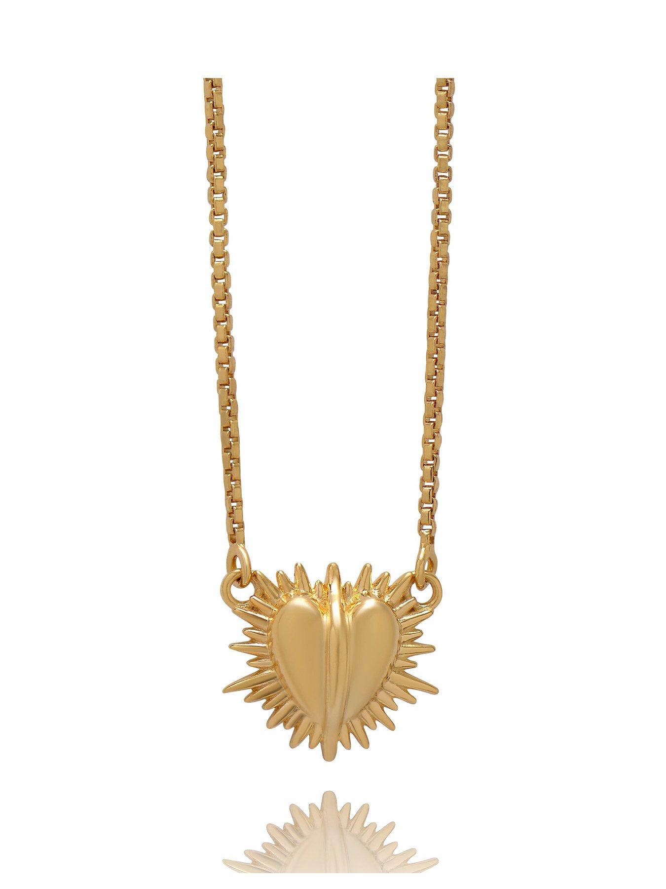 Product photograph of Rachel Jackson Electric Love Mini Heart Necklace from very.co.uk