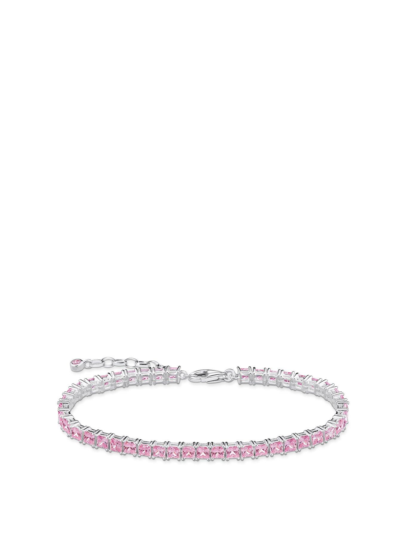 Product photograph of Thomas Sabo Tennis Bracelet from very.co.uk