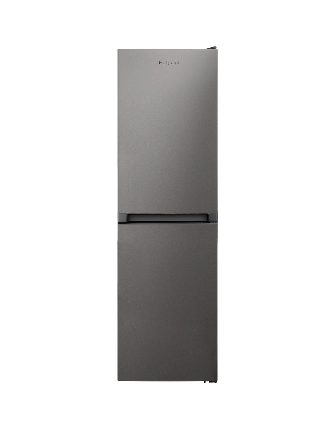 Product photograph of Hotpoint Hbnf55181suk1 55cm Wide Freestanding Frost Free Fridge Freezer - Silver from very.co.uk