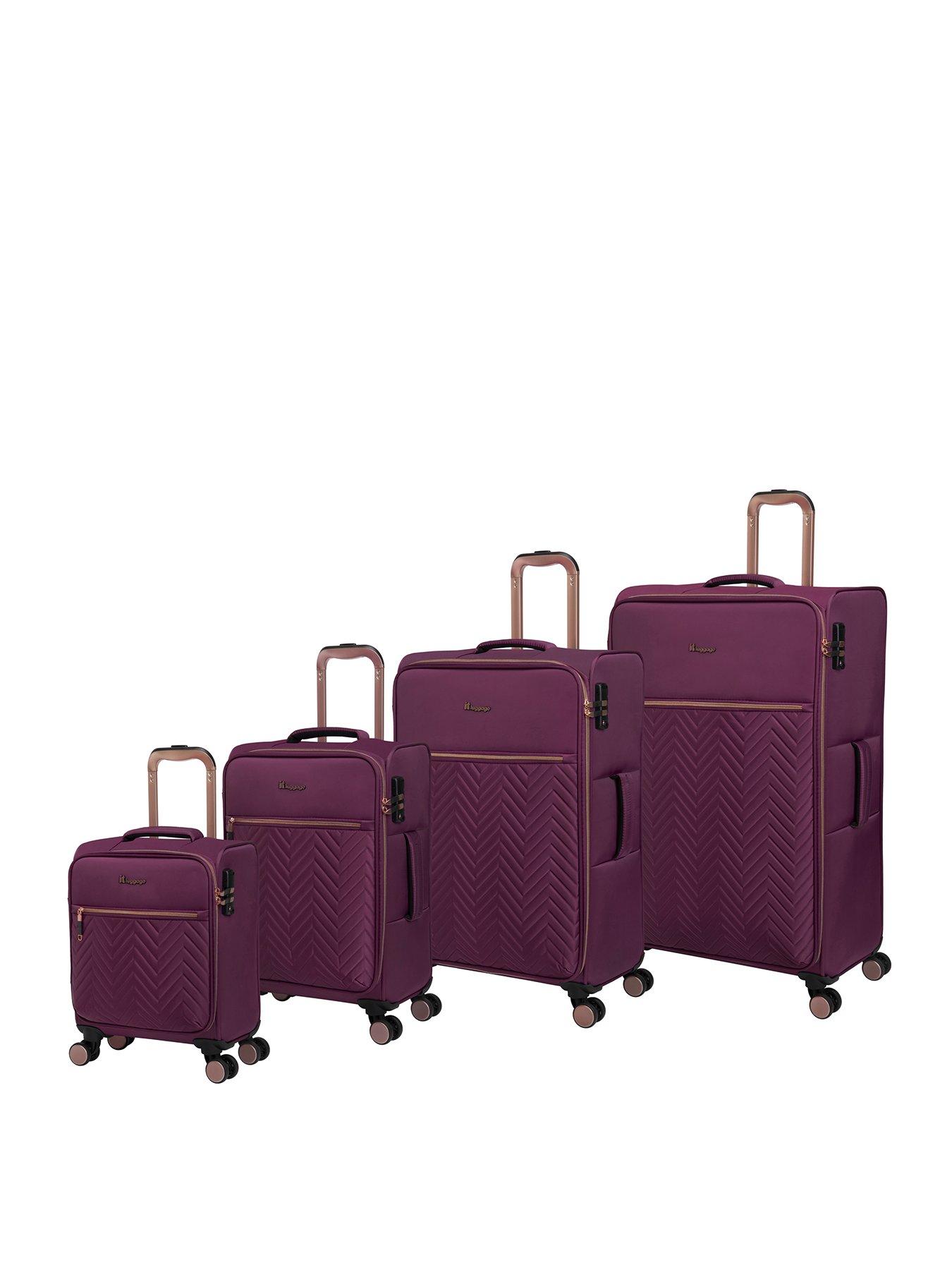 it Luggage 4Piece Purple Bewitching Suitcase Set very.co.uk