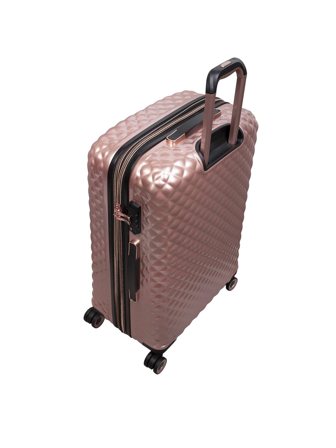 Rose gold store suitcase it