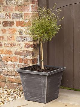 Product photograph of Pair Of Estate Chalk-effect 14 Square Planters from very.co.uk