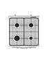  image of indesit-is67g1pmw-60cm-single-gasnbspcooker-with-gas-hob-white