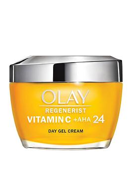 olay vitamin c + aha24 day gel face cream for bright and even tone, 50ml, one colour, women