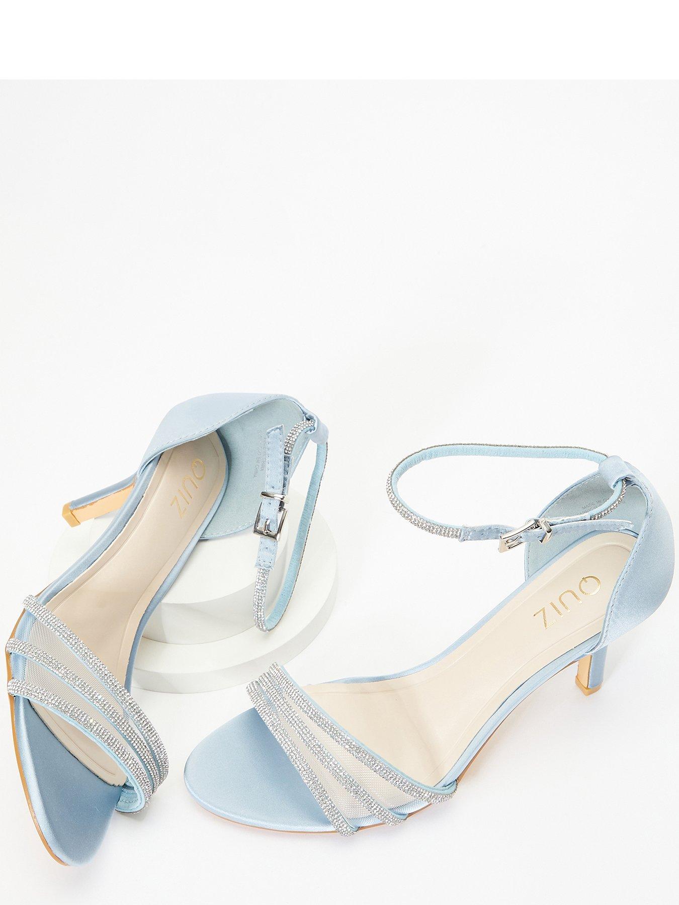 Baby blue best sale low heels