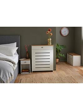 Product photograph of Lloyd Pascal Henley Mini Radiator Cover Cream Oak from very.co.uk