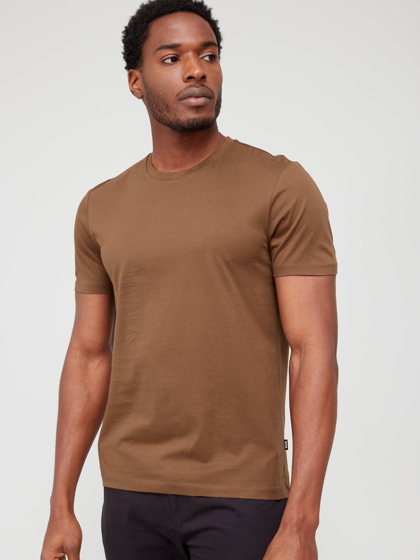 Tessler 150 Slim Fit T shirt Brown