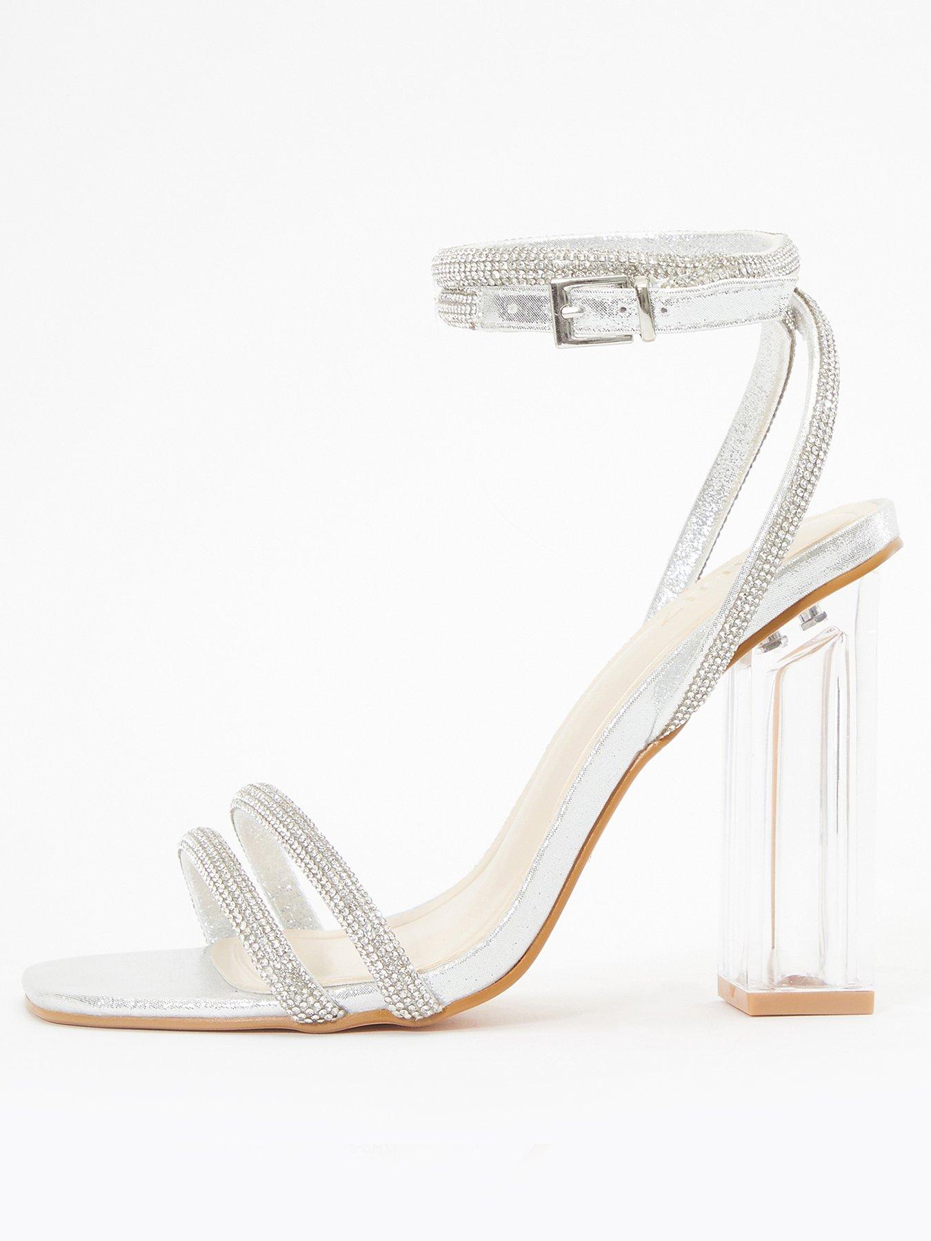 Debenhams quiz hot sale silver sandals