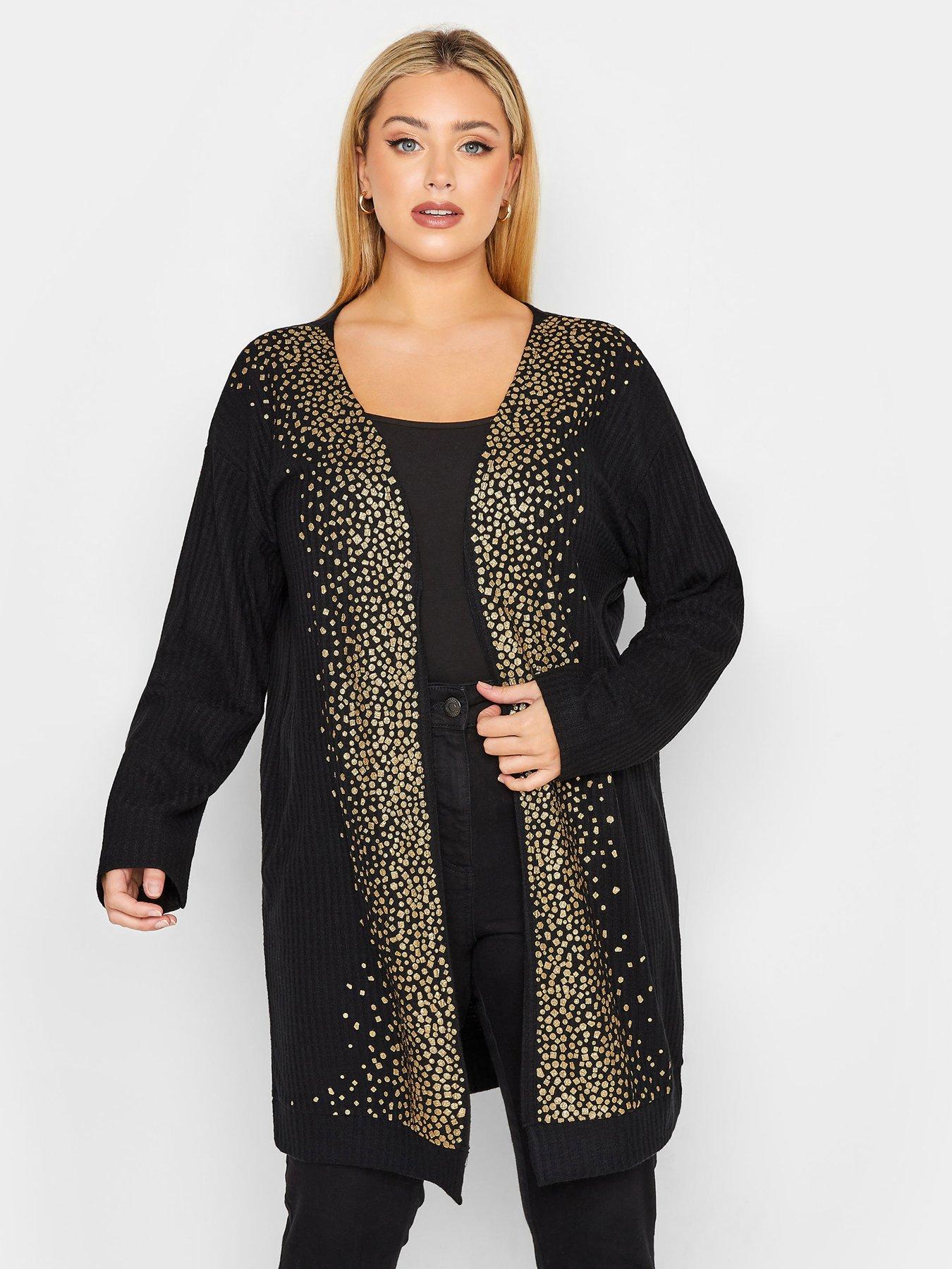 Glitter cardigan outlet black