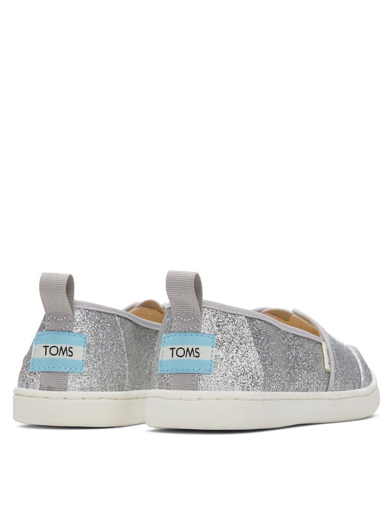 Toms on sale silver shoes