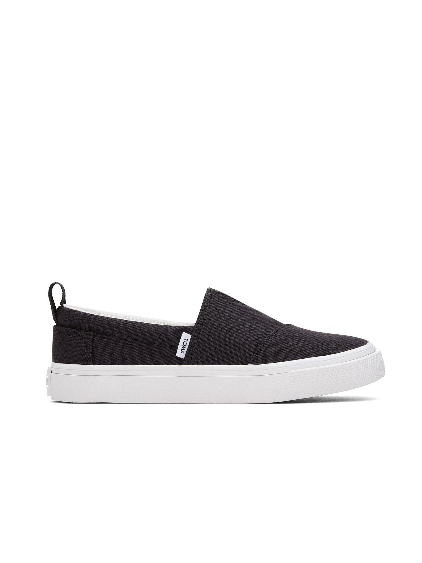 Youth black deals slip on vans