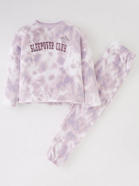 v-by-very-girls-fleece-tie-dye-lounge-set-purple