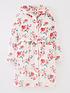  image of everyday-girls-fleece-floral-robe-pink
