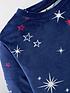  image of v-by-very-girls-super-soft-touch-star-lounge-set-navy