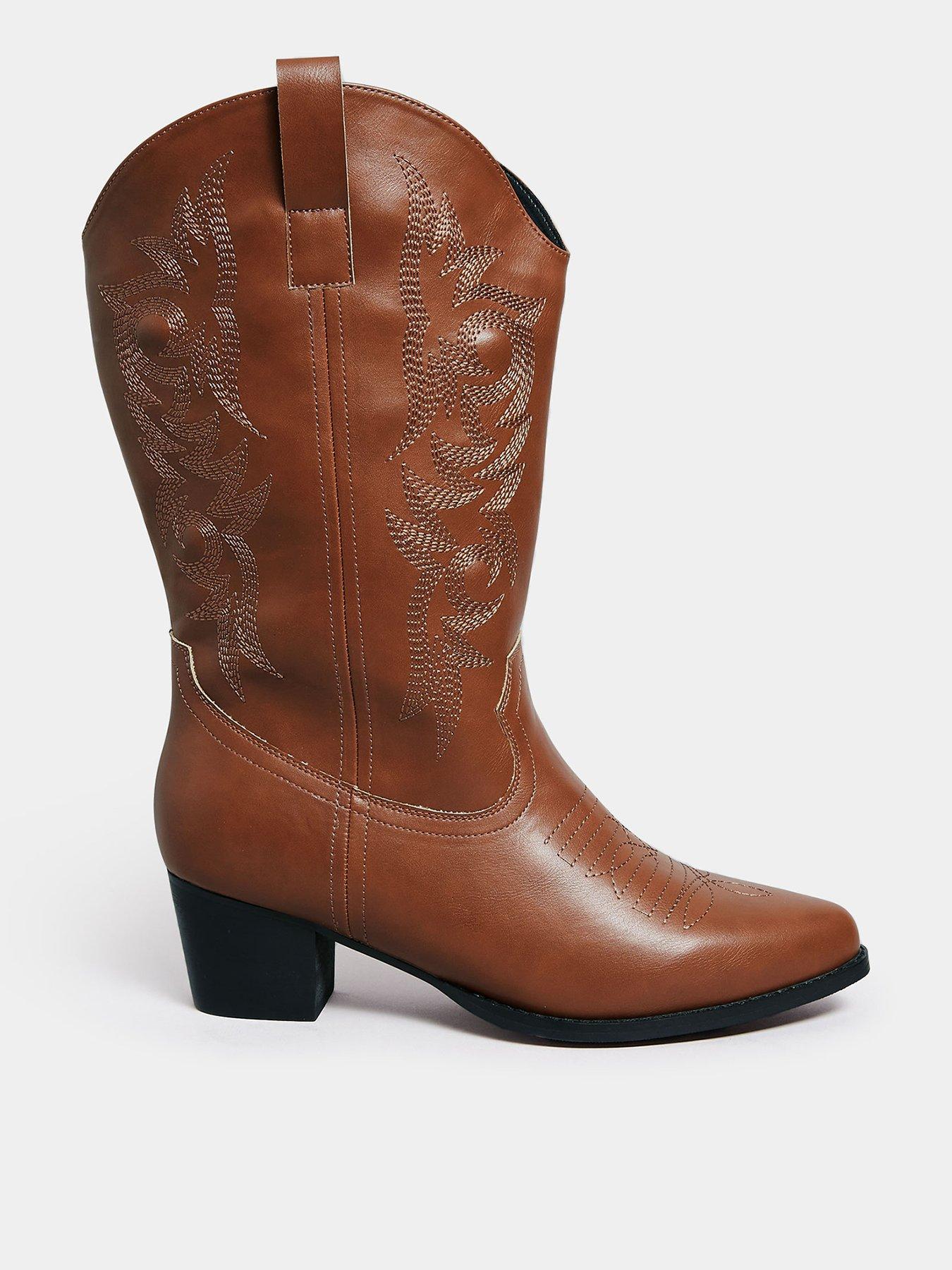 Wide fit store cowboy boots ladies