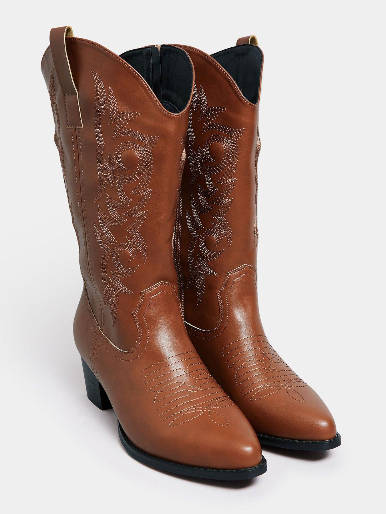 Ladies wide fit 2024 cowboy boots uk