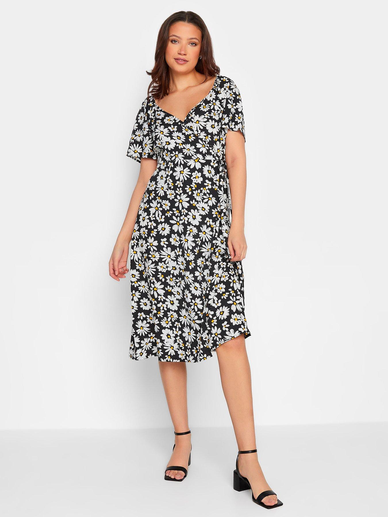 Long Tall Sally Tall Daisy Print Wrap Dress Very