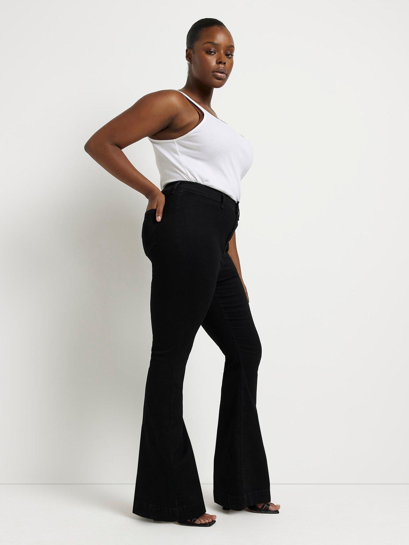 RI Plus Plus High Rise Flare Jeans - Black