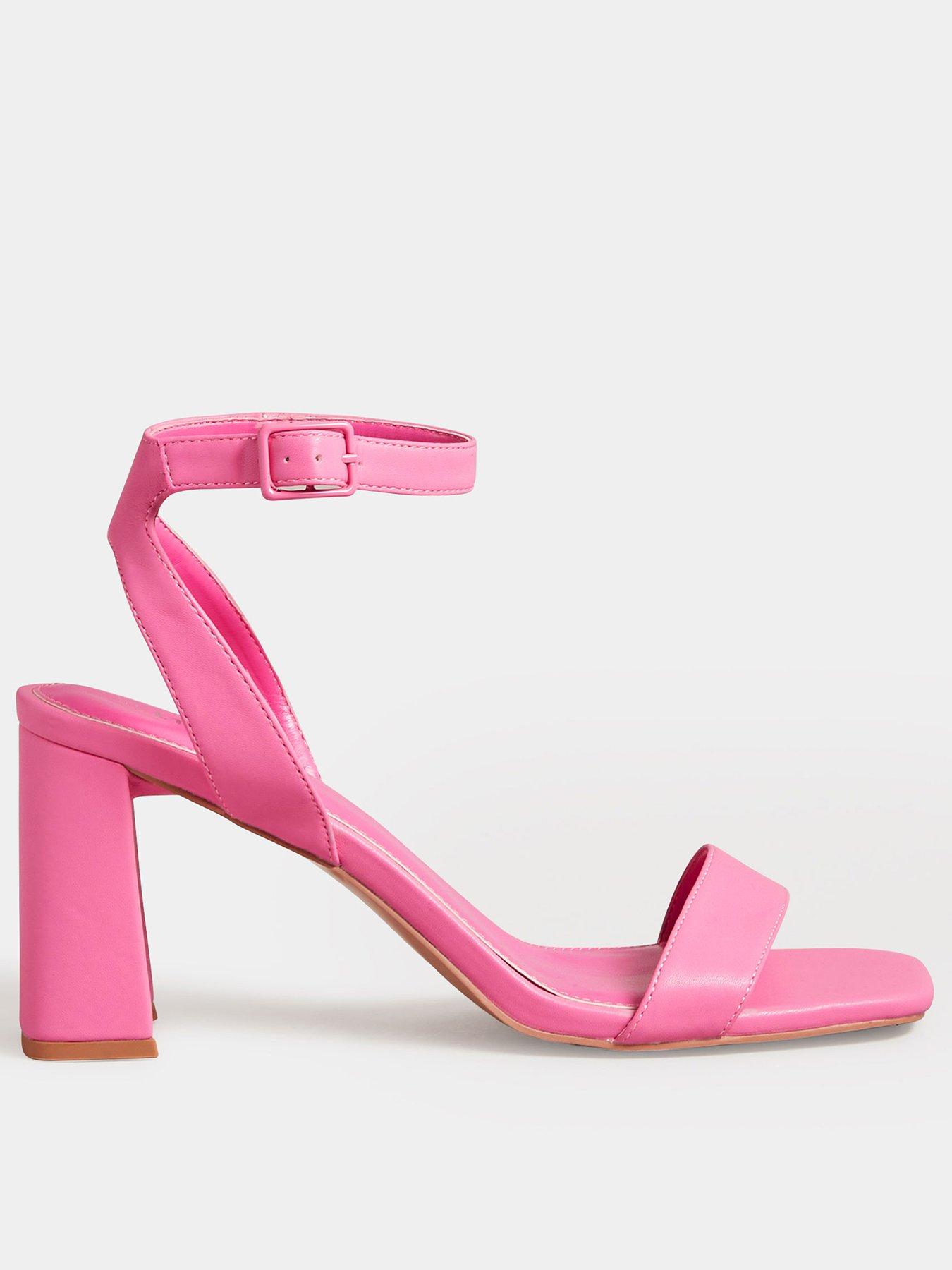 Pink block hot sale heels uk