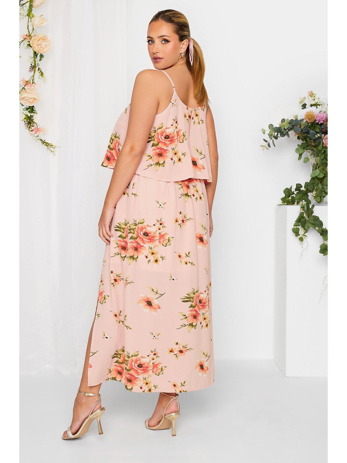 Flower overlay outlet dress