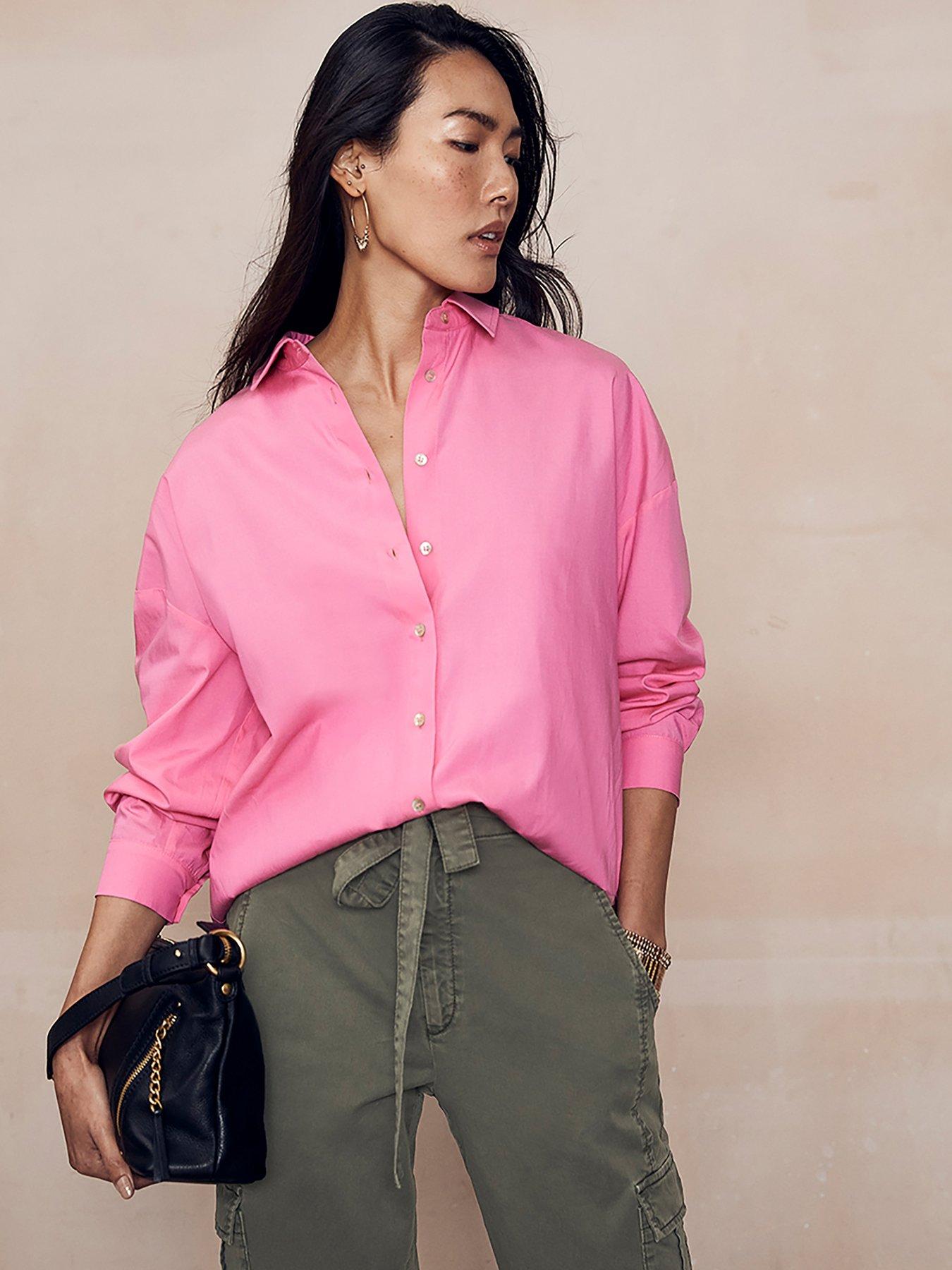 Mint velvet pink sales shirt