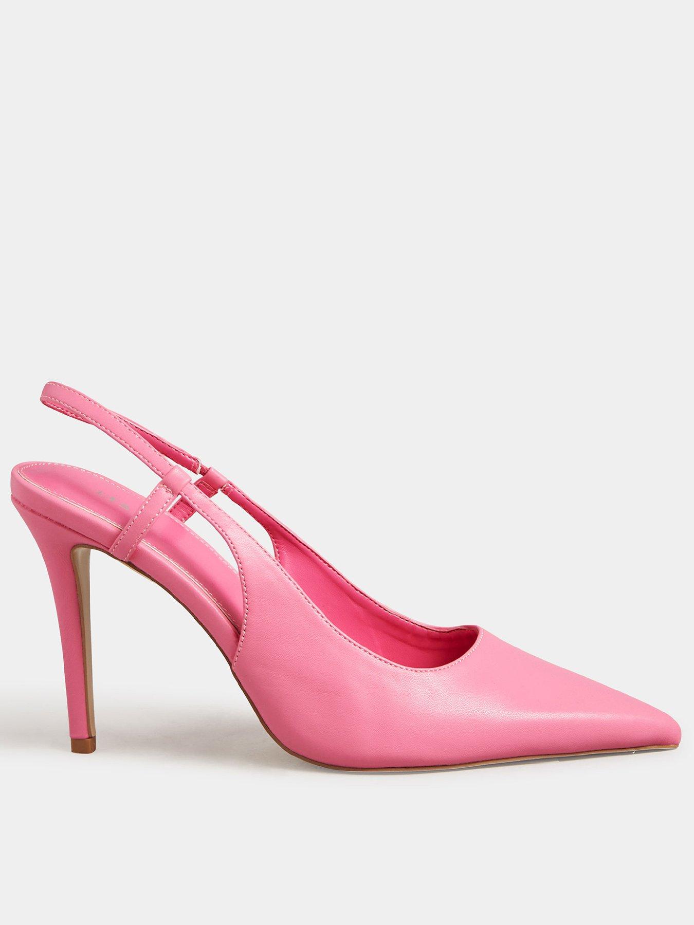 Long Tall Sally Sexy Sling Back Court Shoe Pink very