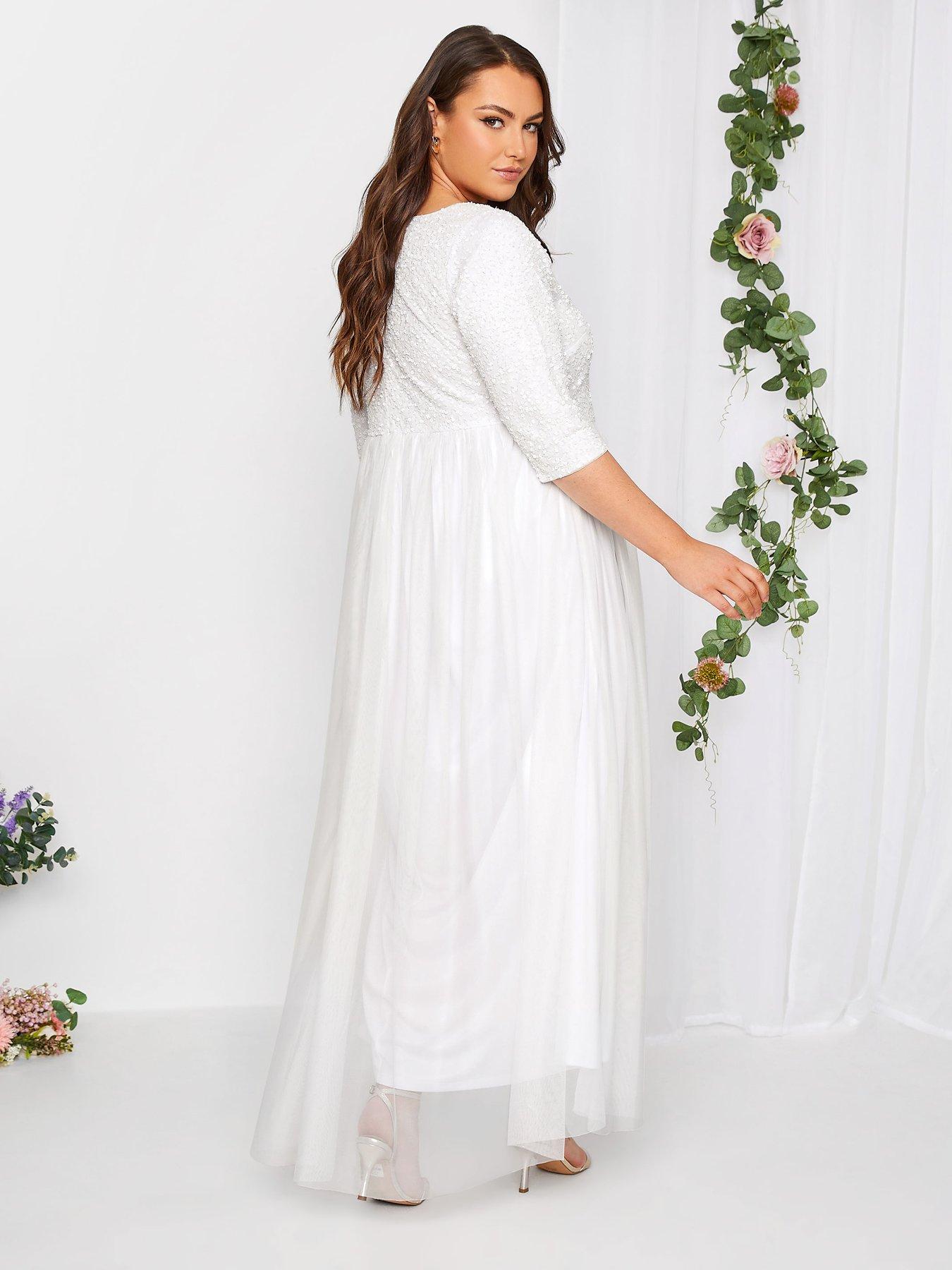 Long sleeve clearance maxi dress white